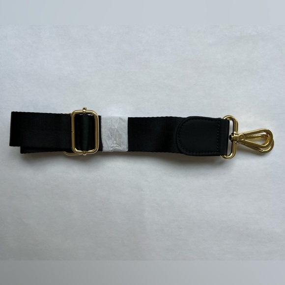 Stoney Clover Lane Noir Black Nylon Duffel Bag with Gold Metal Hardware - Picture 6 of 14